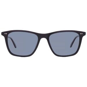 New Garrett Leight HAYES SUN Pure Blue Smoke Polarized Square Sunglasses 2141 BK